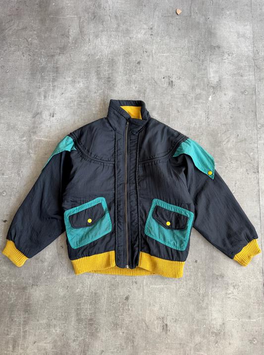1980s Kansai Yamamoto Panelled Multi Blouson | Large, Multicoloured