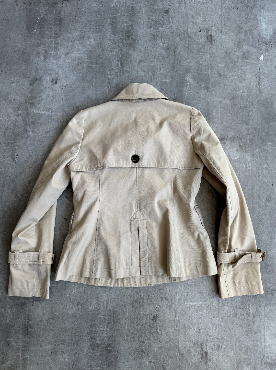 Burberry Beige Nova Lined Half Trenchcoat | Medium, Multicoloured