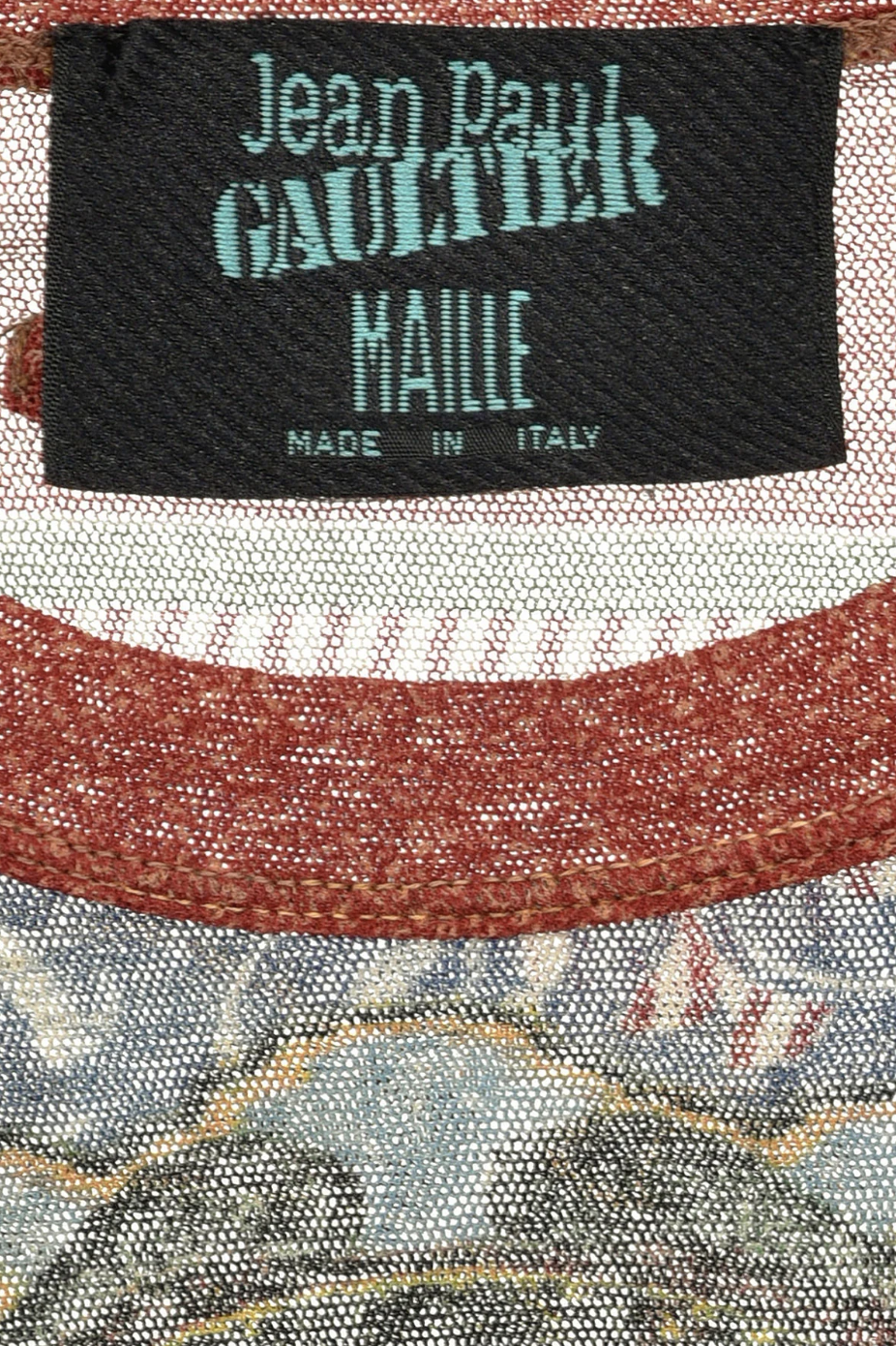 Jaul Pean Gaultier Tattoo Mesh Top