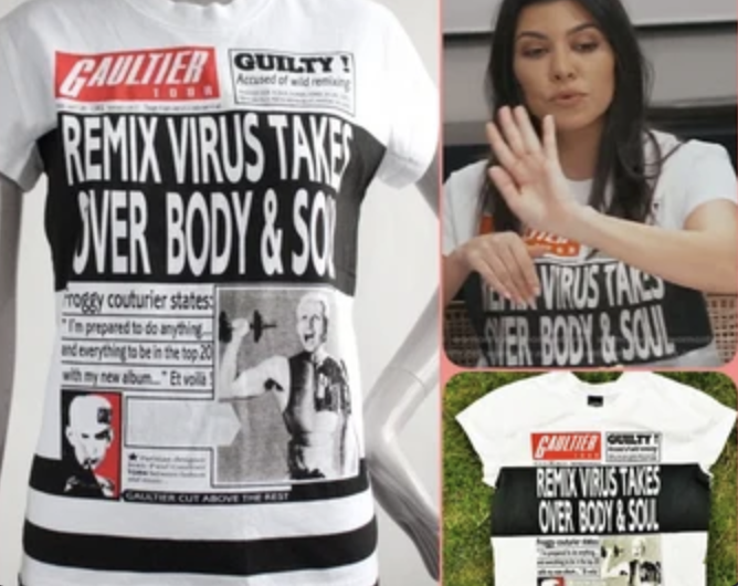 Junior Gaultier Newsprint T-shirt