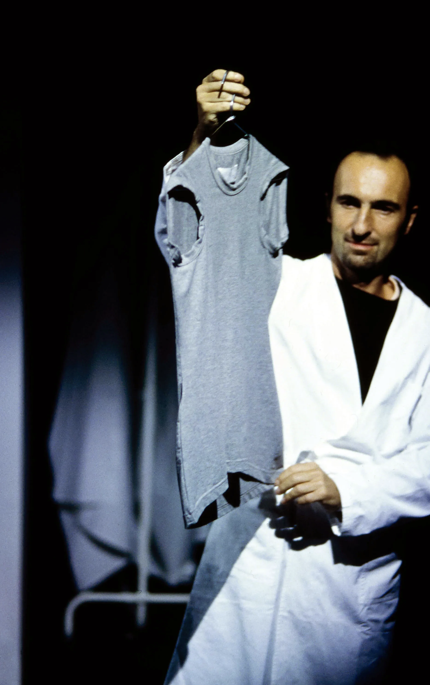 Margiela Gray flat-lay tank top