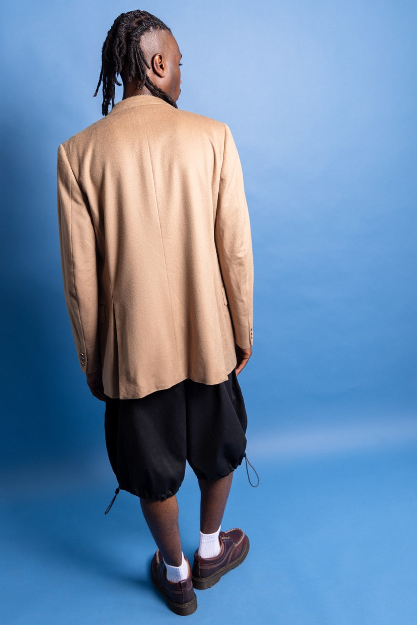 1980s Christian Dior Camel Cashmere Double Breasted Blazer | Medium, Camel