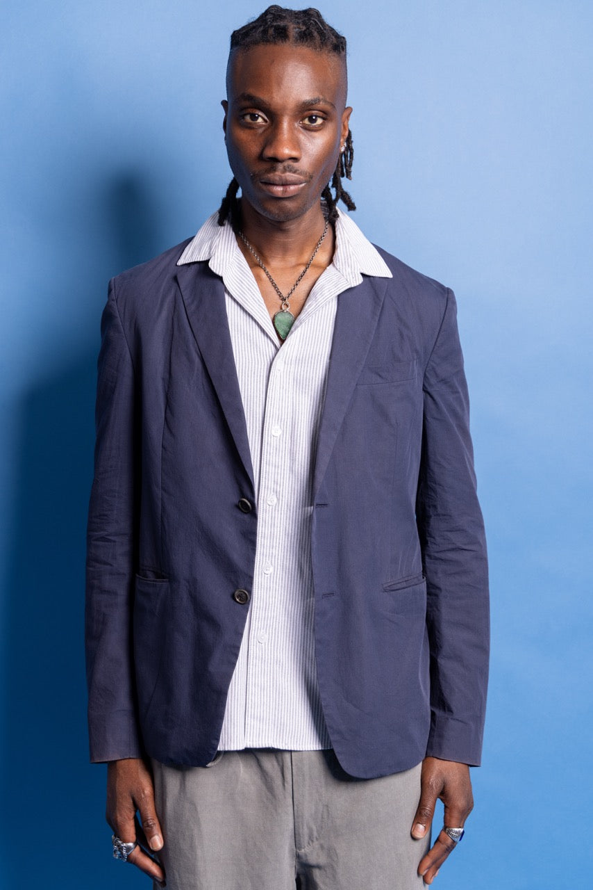 2019 Prada Milano Navy Multipocket Blazer | Medium, Navy