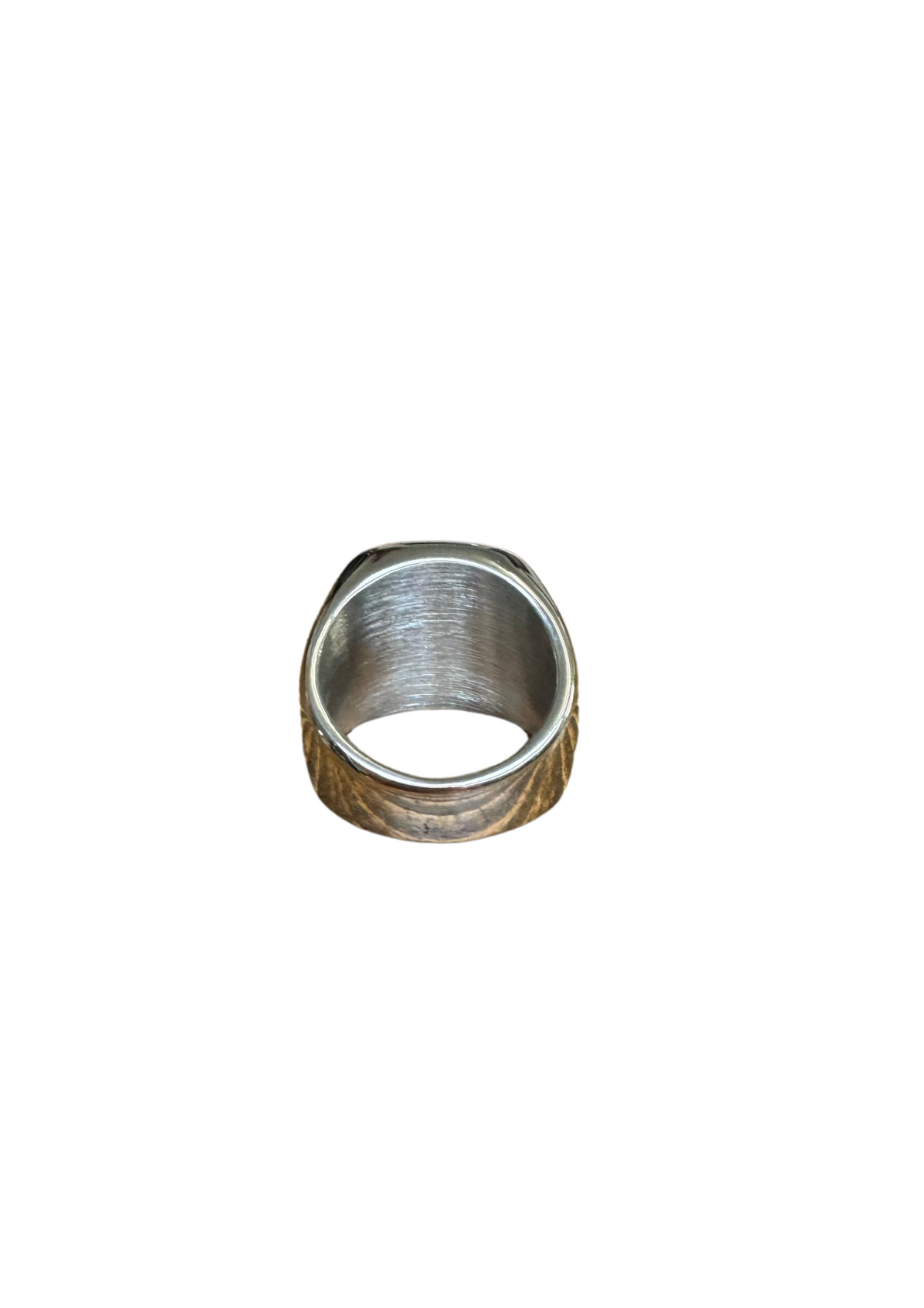Silver Black Square Ring | O/S, Black