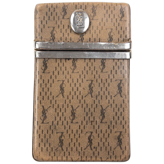Vintage YSL Yves Saint Laurent Monogram Cigarette Carton Box