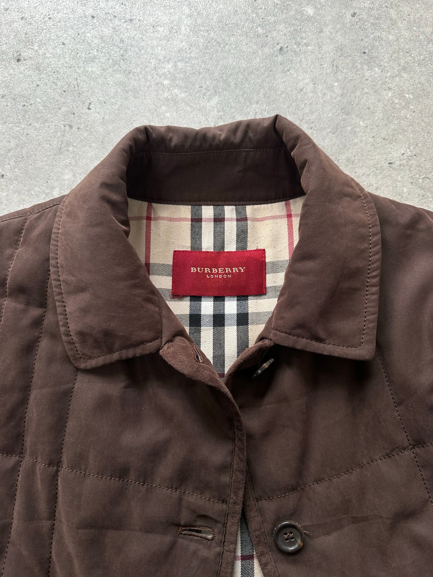 Burberry London 2000s Cotton Check Jacket - M