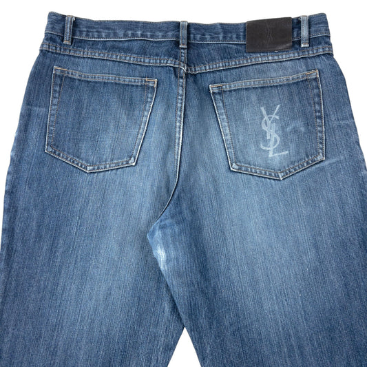 Vintage 2000s YSL Yves Saint Laurent Denim Jeans Size W35 | W35, Blue
