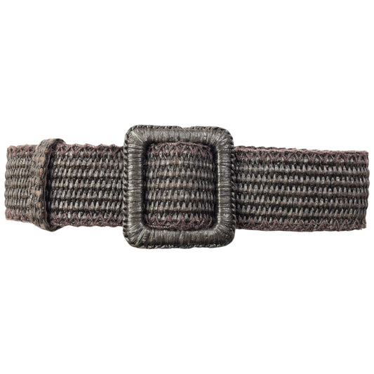 Vintage 90s YSL Yves Saint Laurent Woven Belt Size L | O/S, Brown