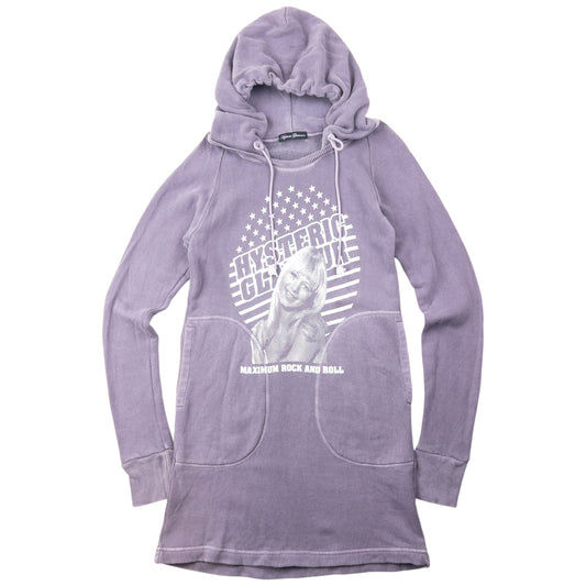 Vintage 2000s Hysteric Glamour Maximum Rock & Roll Graphic Hoodie Womens Size S | Small, Purple