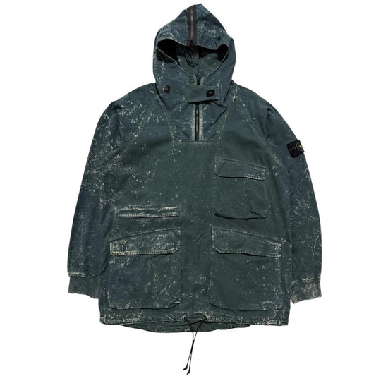 Stone Island Tye dye OVD Ripstop Smock Jacket | Large, Green