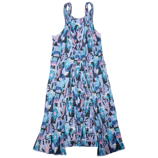 Vintage 90s Issey Miyake Pleated Longline Vest Dress Womens Size S | Small, Multicolor