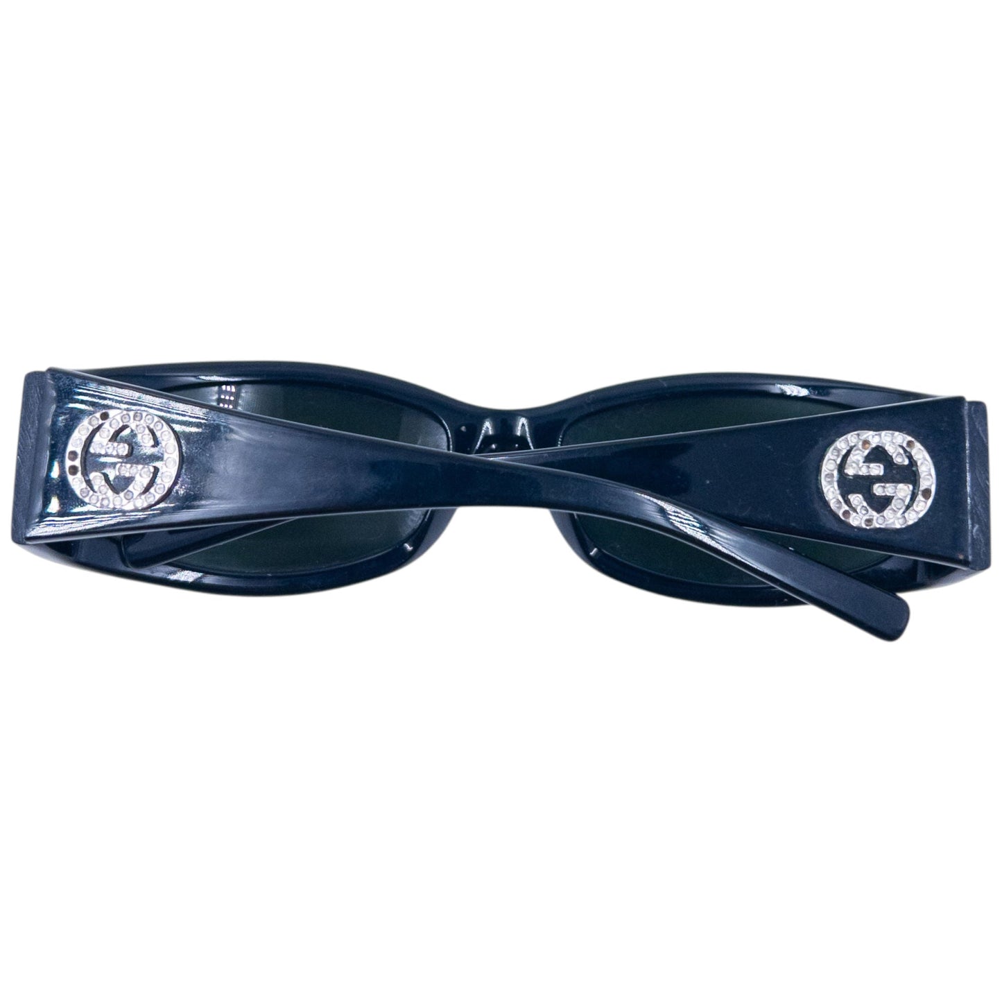Vintage 2000s Gucci Diamanté Sunglasses | O/S, Black