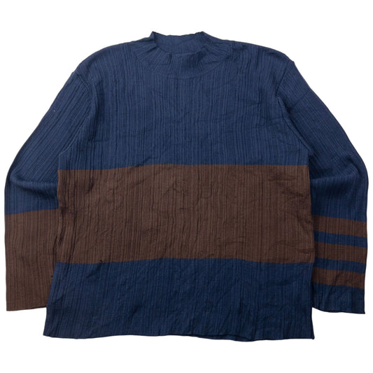 Vintage 90s Hai Sporting Gear By Issey Miyake Pleated Jumper Size S | Small, Brown