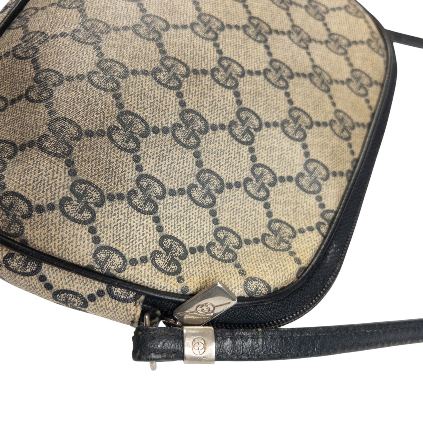 Vintage Gucci Monogram Crossbody Bag