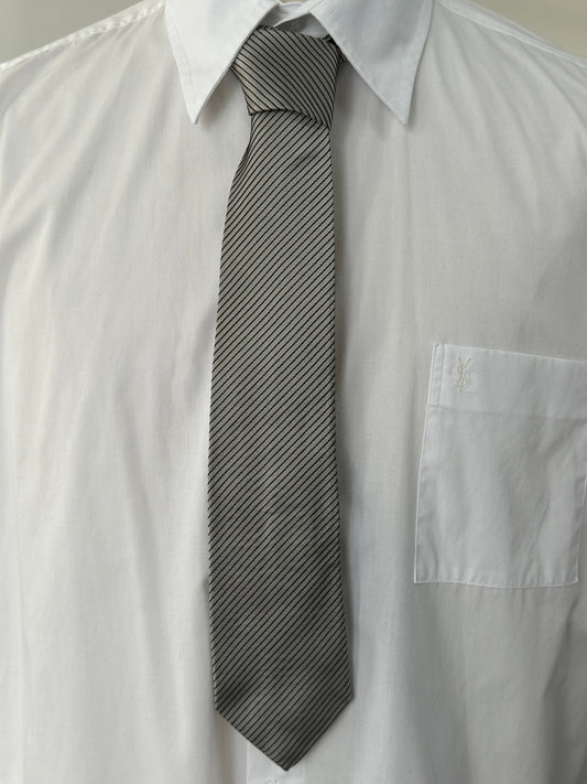 Armani 1990s Pure Silk Striped Tie