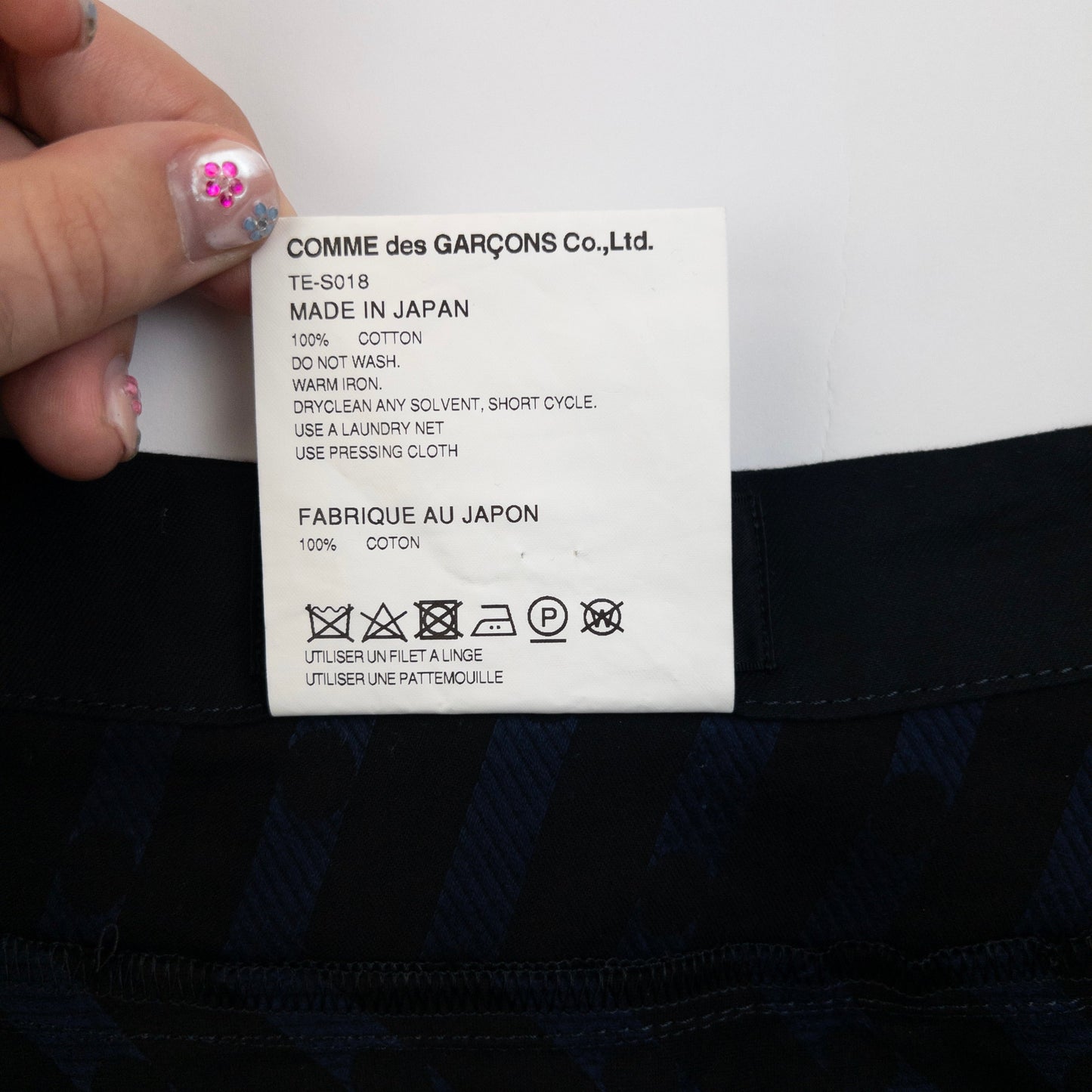 Vintage 2000s Comme Des Garçons Tricot Polka Dot Asymmetric Skirt Womens Size W27 | W27, Black