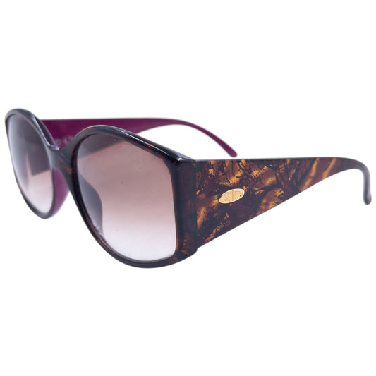 Vintage Dior Pattern Sunglasses | O/S, Tortoiseshell, Purple