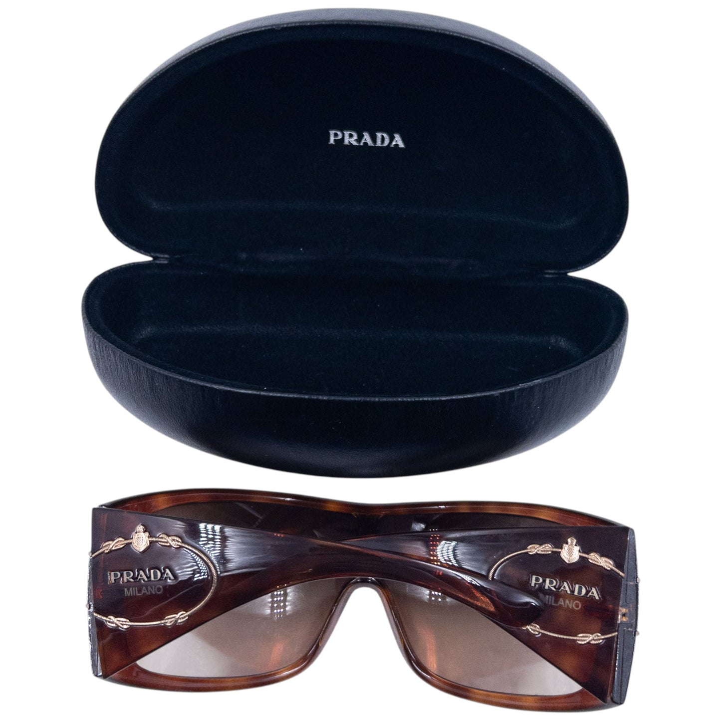 Vintage 2000s Prada Tortoise Shell Sunglasses