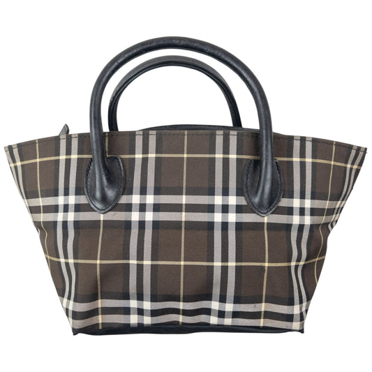 Vintage 2000s Burberry Blue Label Nova Check Handbag | O/S, Blue