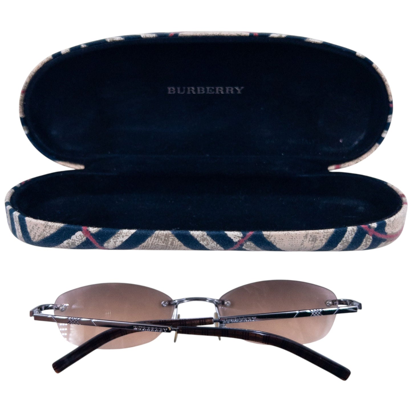 Vintage 2000s Burberry Rimless Sunglasses | O/S, Beige