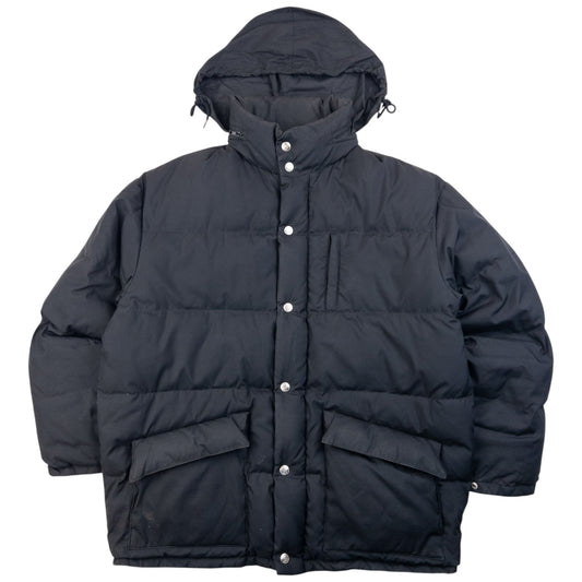 Vintage 90s Armani Jeans Zip Up Puffer Jacket Size XL | XL, Black