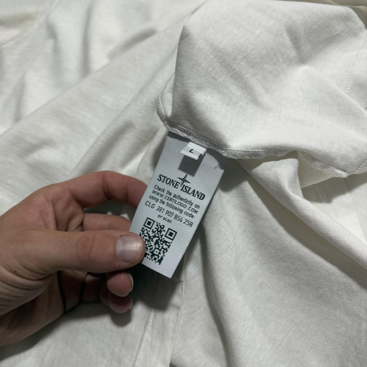 Stone Island Archivo Tela Stella T-Shirt | Large, Off-White