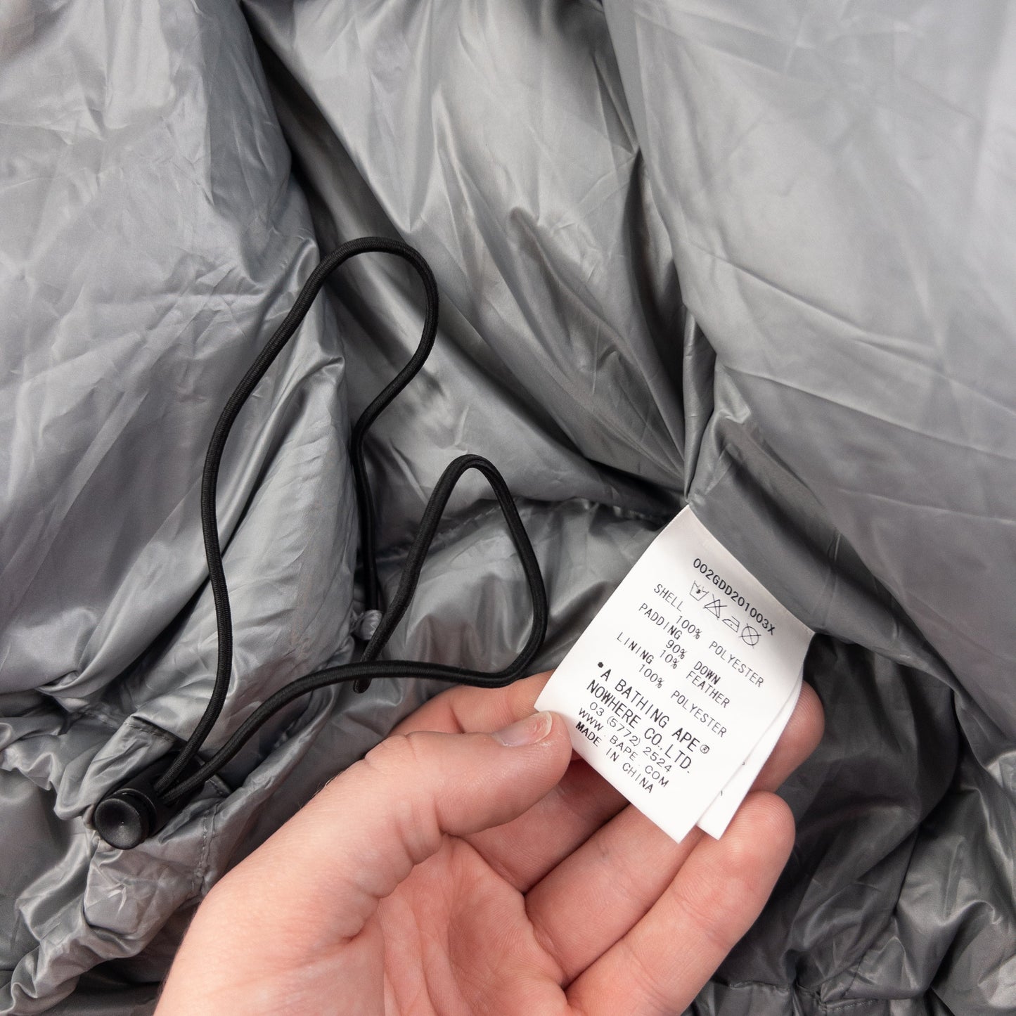 Vintage Bape Baby Milo Zip Up Puffer Jacket Size M