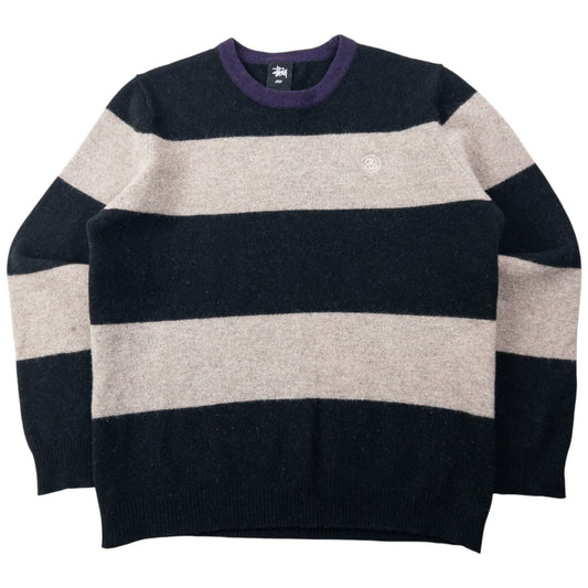 Vintage 2000s Stussy Striped Wool Jumper Size XS | XS, Multicoloured
