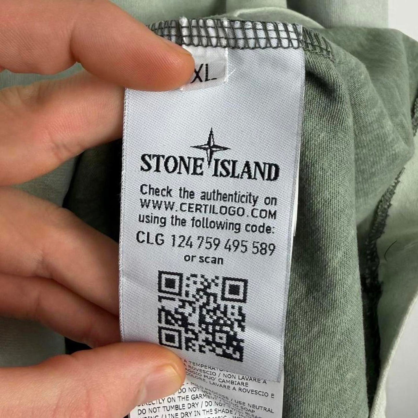 Stone Island Long Sleeve Logo T-Shirt (XL) | Extra Large, Green