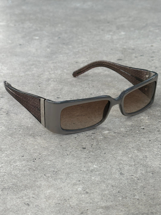 Givenchy 2000s Rectangular Monogram Sunglasses