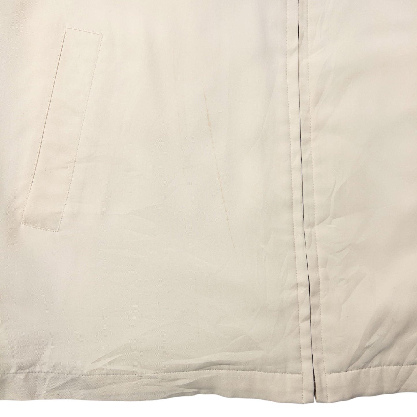 Vintage 90s YSL Yves Saint Laurent Harrington Jacket Size L | Large, Cream