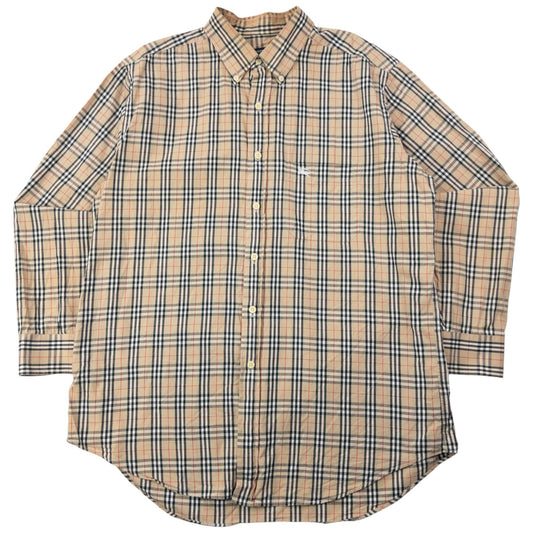 Vintage 2000s Burberry Nova Check Long Sleeve Button Up Shirt Size L | Large, Multicoloured