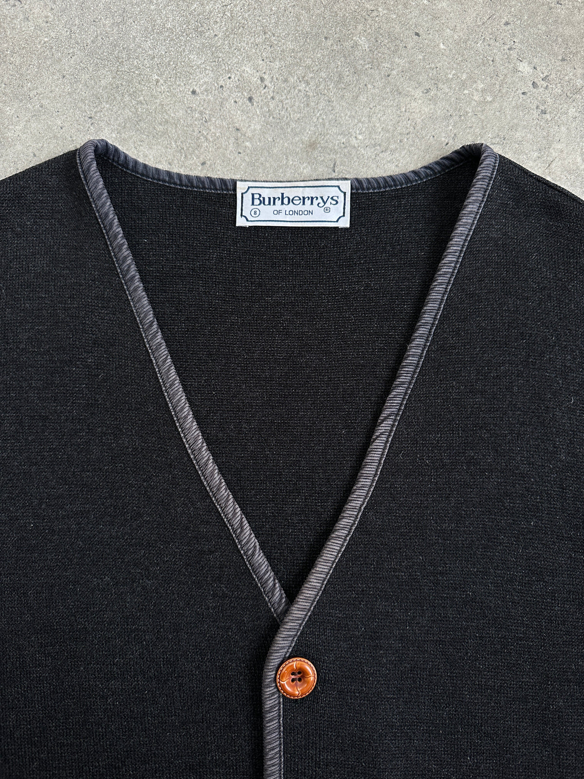 Burberry 1990s Wool Knit Logo Waistcoat - L