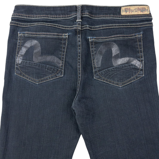 Vintage 2000s Puma X Evisu Double Gull Japanese Denim Jeans Size W32 | W32, Multicoloured