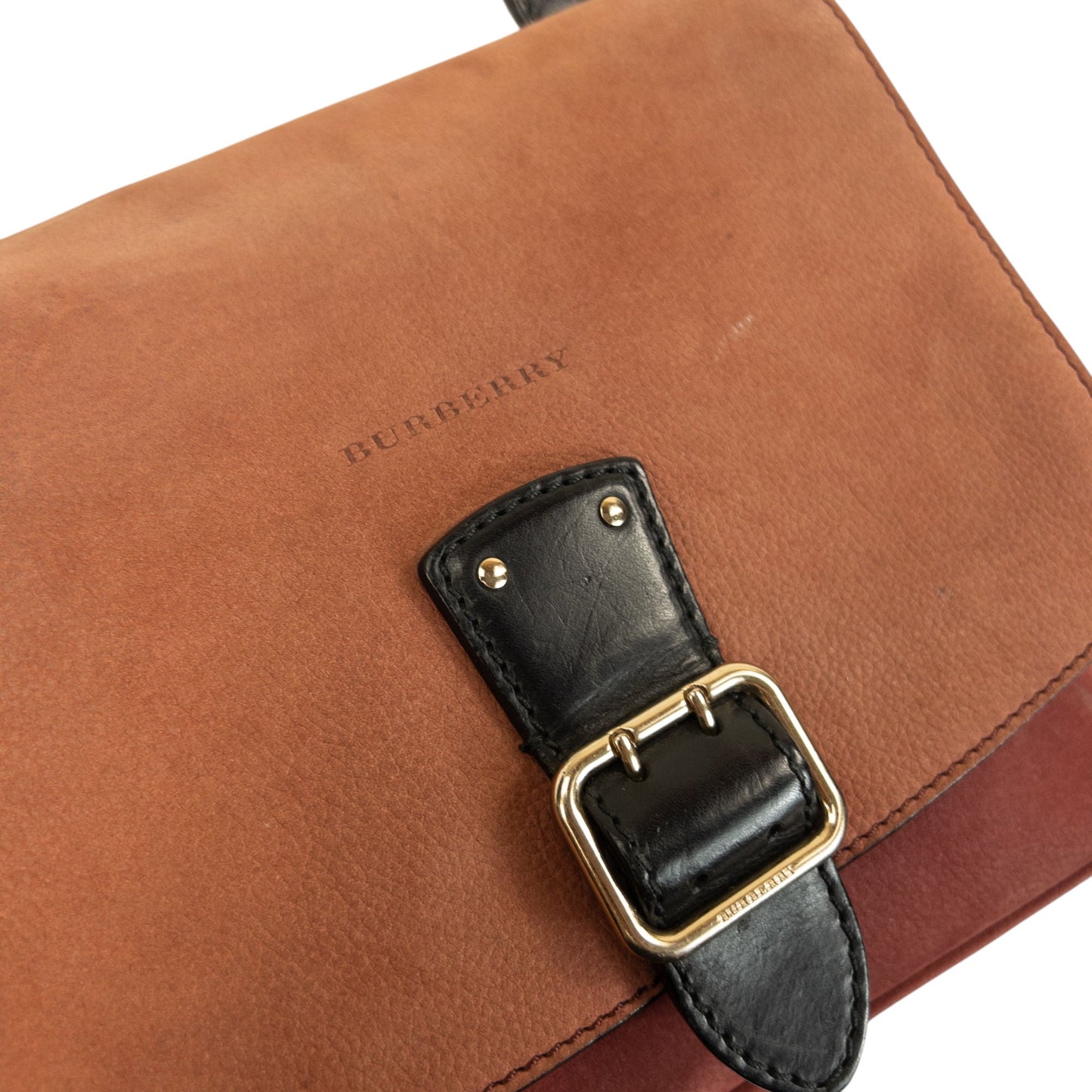 Vintage 2000s Burberry Leather Crossbody Bag | O/S, Red