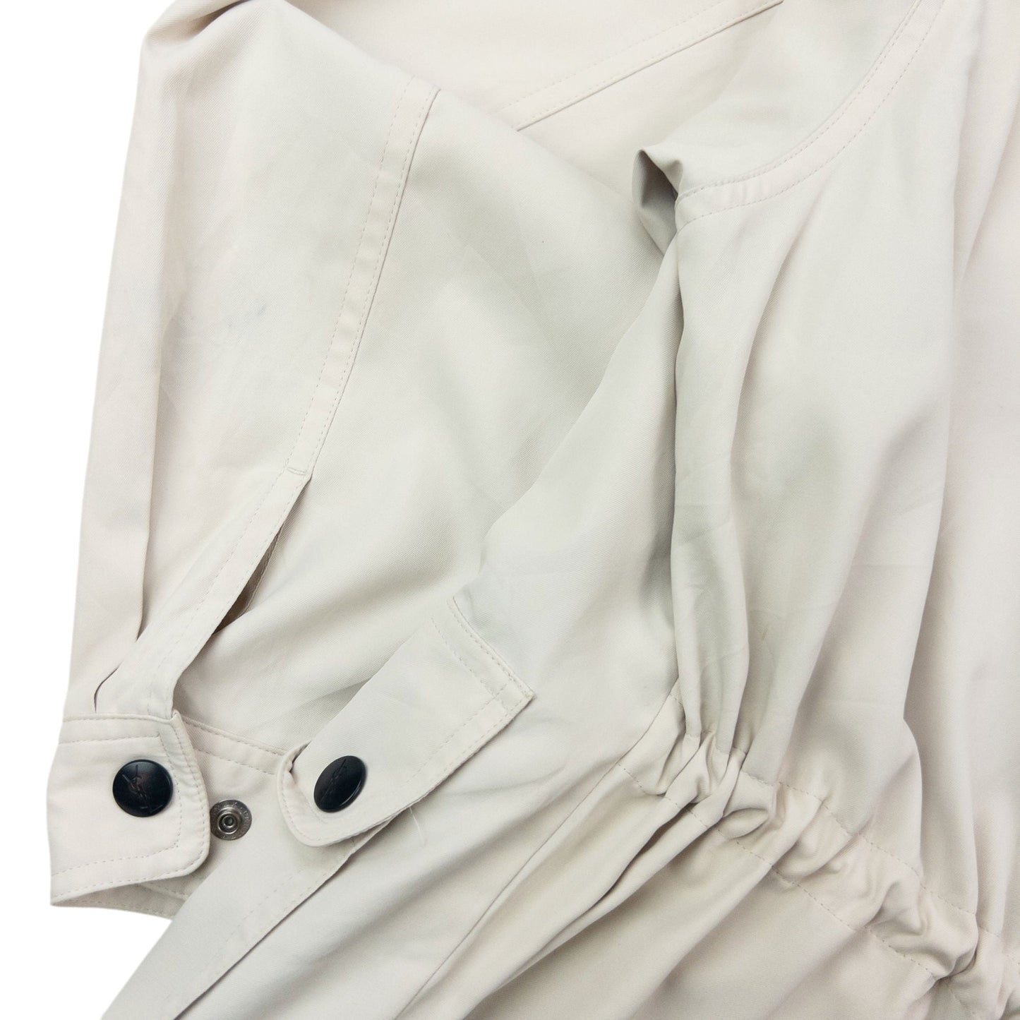 Vintage 90s YSL Yves Saint Laurent Zip Up Jacket Size M | Medium, Cream