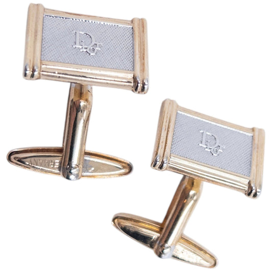 Vintage 90s Dior Embossed Cufflinks | O/S, Multicoloured