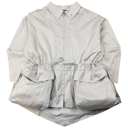 Vintage 90s Issey Miyake Windcoat Zip Up Rain Jacket Size L | Large, Grey