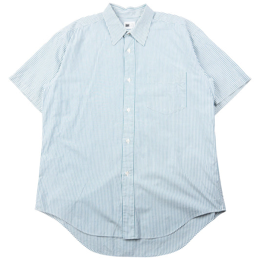 Vintage 90s Issey Miyake Striped Short Sleeve Button Up Shirt Size M