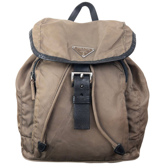 Vintage 2000s Prada Bucket Backpack | O/S, Black