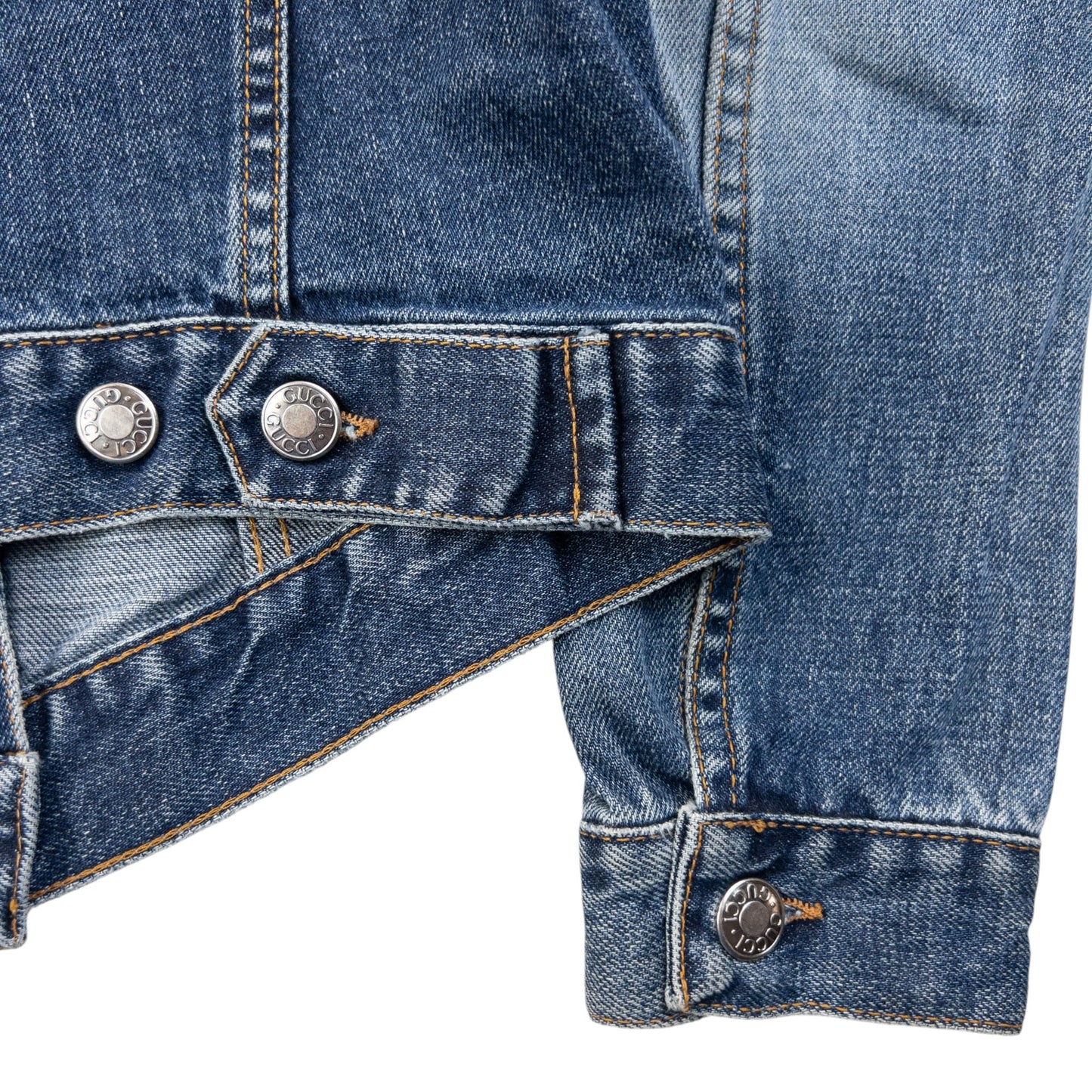 Vintage 2000s Gucci By Tom Ford Button Up Denim Jacket Womens Size S | Small, Blue