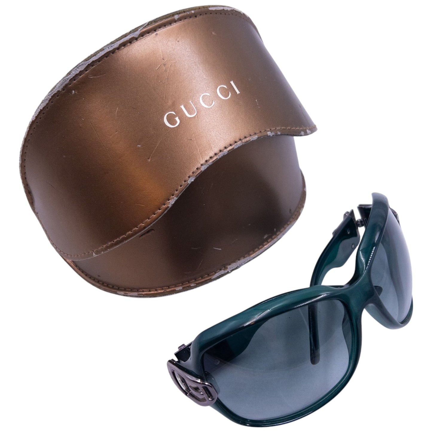 Vintage Gucci Oversized Buckle Sunglasses
