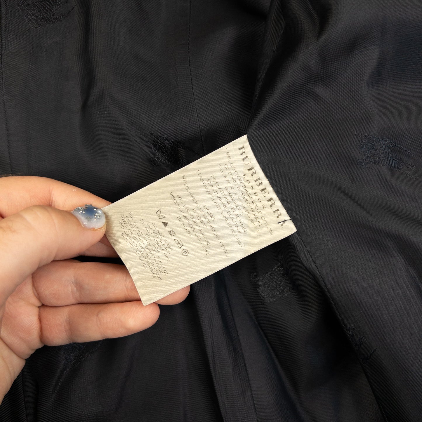 Vintage 2000s Burberry Belt Waist Lace-Up Trench Jacket Womens Size XS | XS, Black