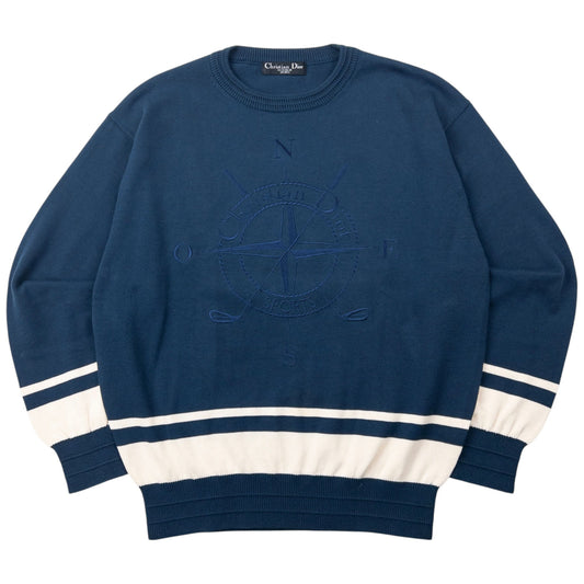 Vintage Dior Monsieur Sports Embroidered Jumper Size S