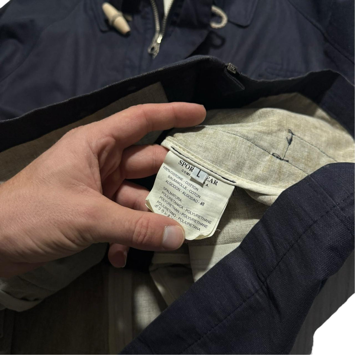 Stone Island S/S 1999 Duffle Jacket | O/S, Navy