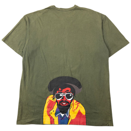 Vintage 2003 Junya Watanabe X Comme Des Garçons MAN Graphic T Shirt Size M | Medium, Green