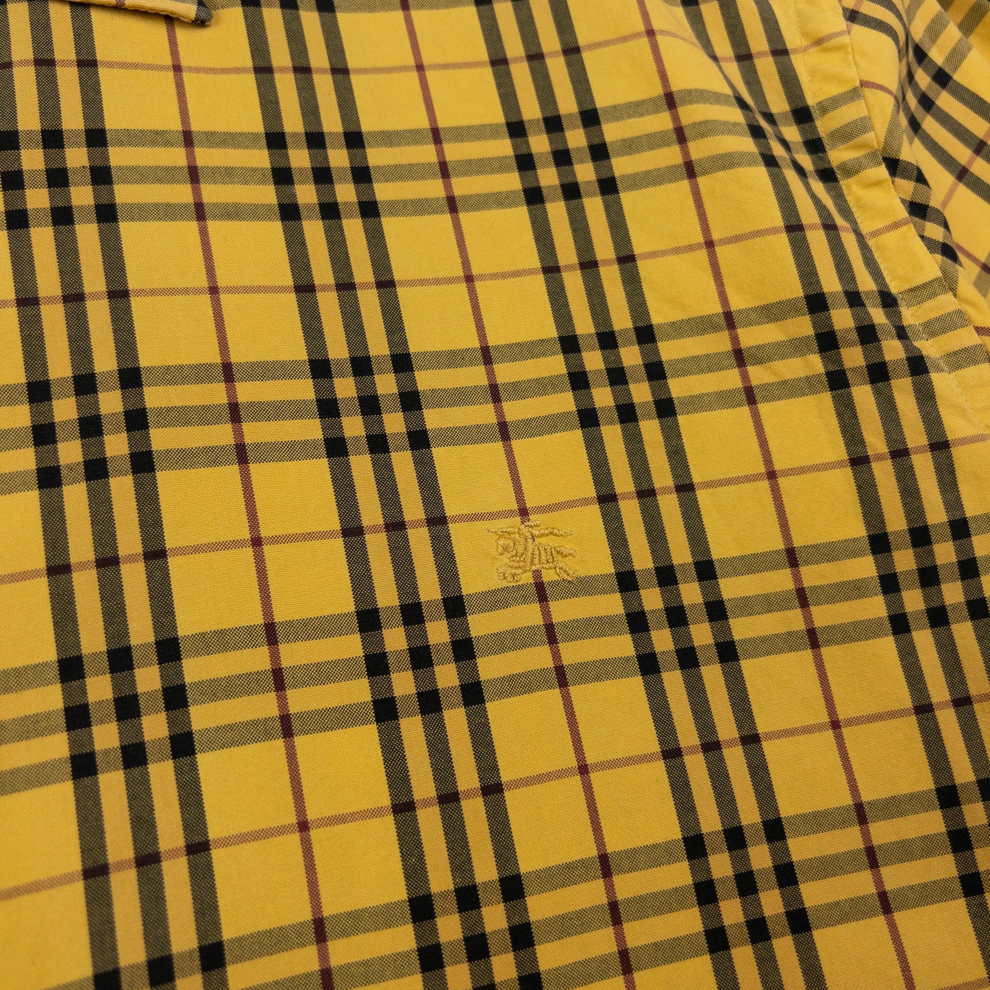 Vintage Burberry Nova Check Long Sleeve Button Up Shirt Size M