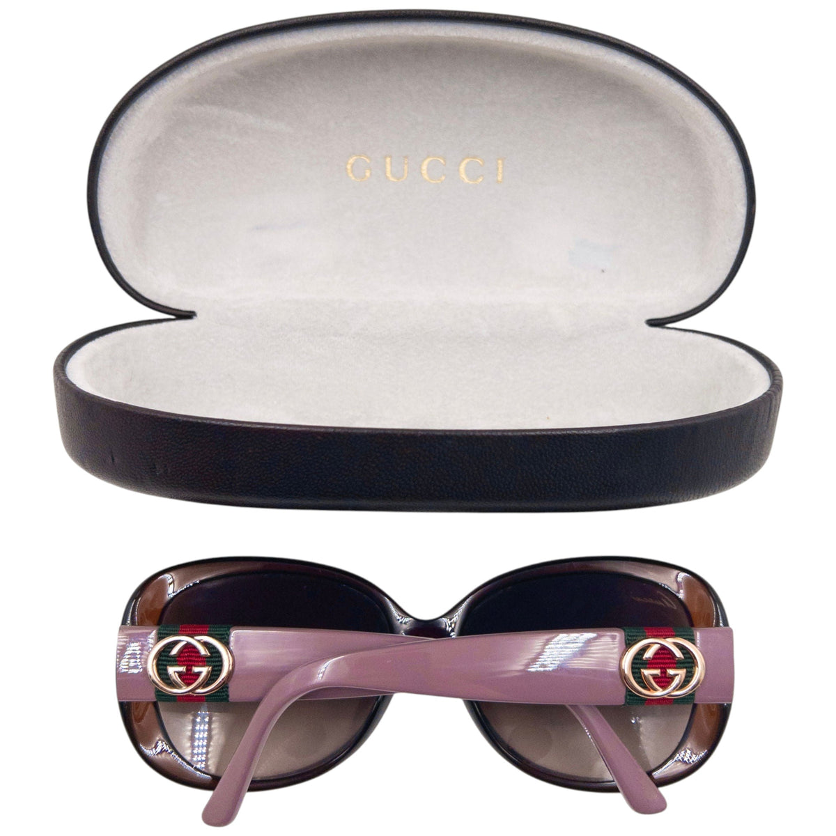 Vintage 2000s Gucci Sunglasses | O/S, Brown, Purple