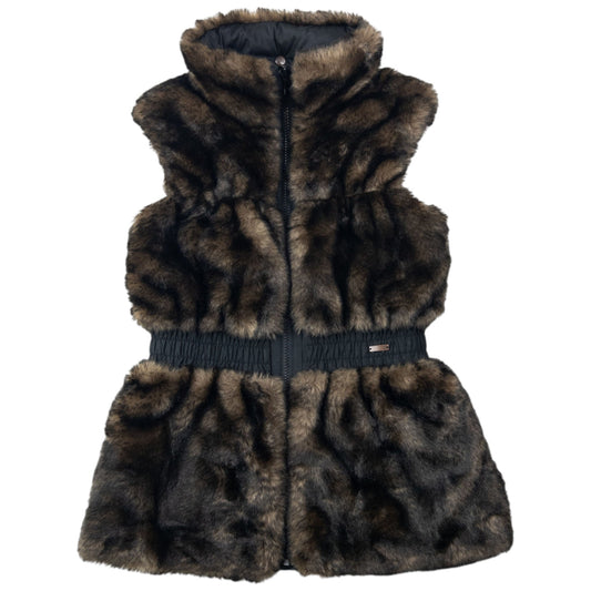 Vintage 2000s Gaultier JUNIOR Reversible Fur Gilet Womens Size S | Small, Black