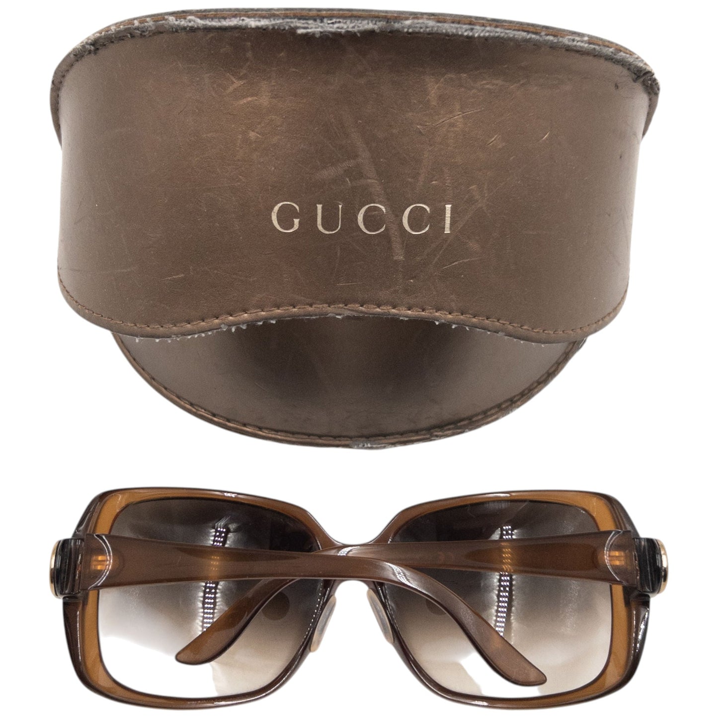 Vintage 2000s Gucci Oversized Sunglasses | O/S, Brown